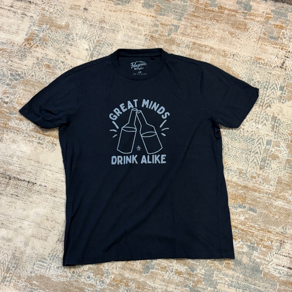 Penguin Men's Black Graphic Tee